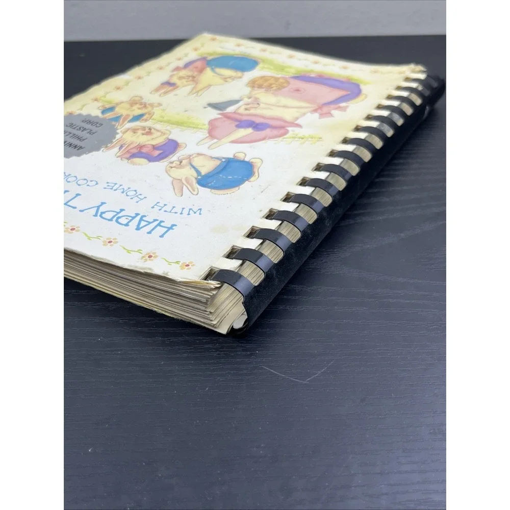 Happy Times with Home Cooking Community Cookbook Spiral Bound Vintage Recipes